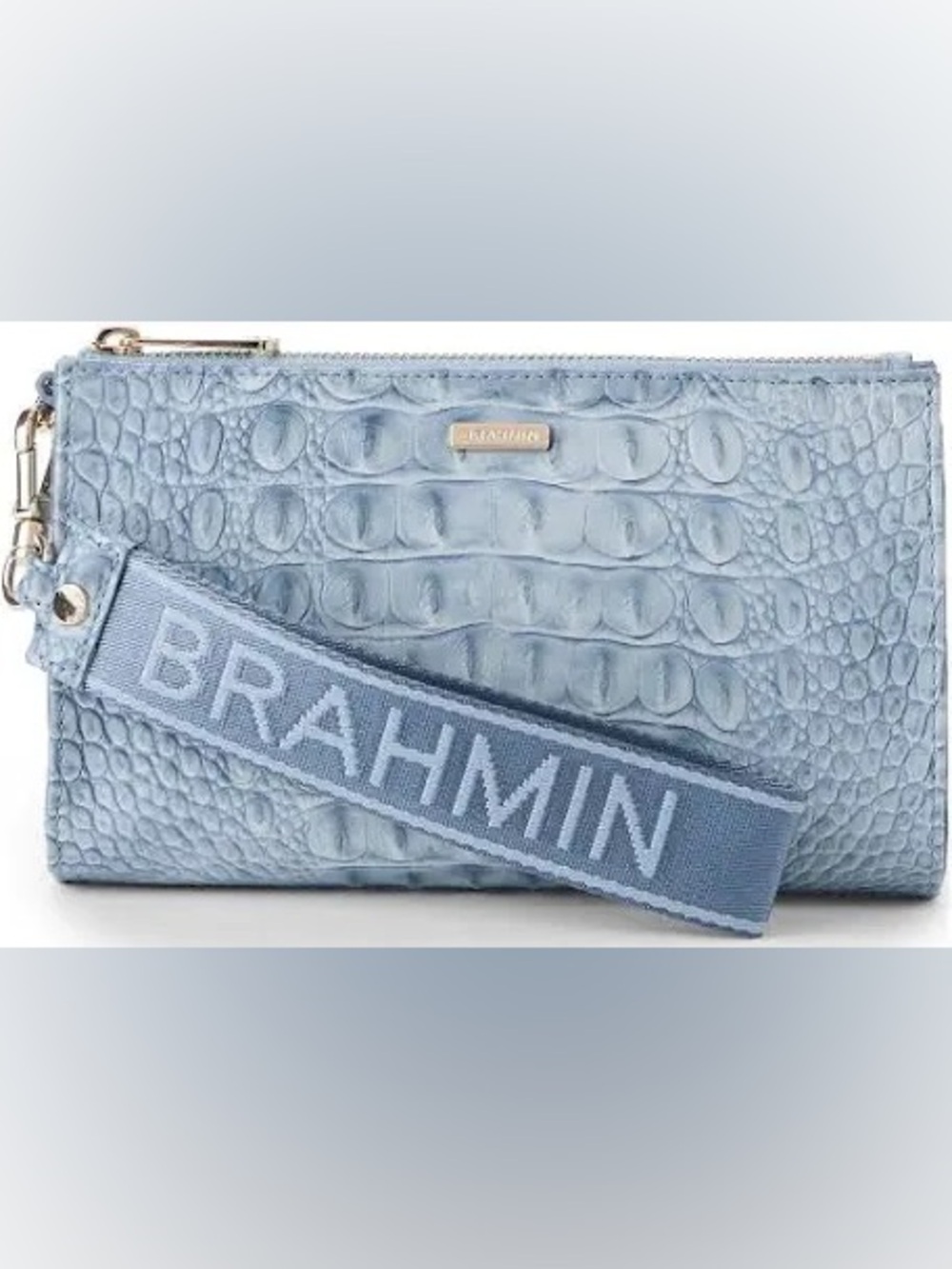 Brahmin Adia wristlet in stonewash Alden Road